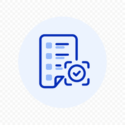 Circular scan SMS checklist illustration